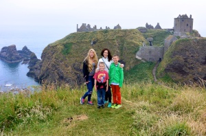 The family at Dunnottar Castle