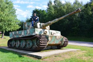 German Tiger tank at Vimoutiers